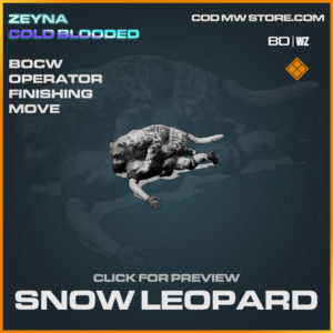 Snow Leopard finishing move in Cold War and Warzone