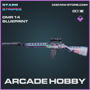 Arcade hobby DMR 14 blueprint skin in Cold War and Warzone