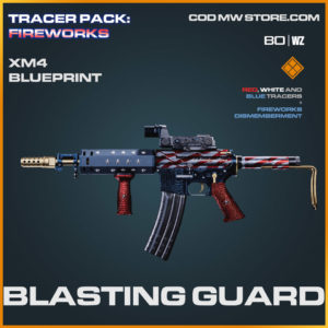 Blasting Guard XM4 blueprint skin in Cold War and Warzone