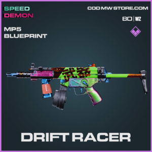 Drift Racer MP5 blueprint skin in Cold War and Warzone