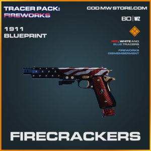 Firecrackers 1911 blueprint skin in Cold War and Warzone