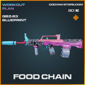 Food Chain QBZ-83 blueprint skin in Cold War and Warzone