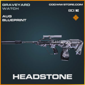 Headstone AUG blueprint skin in Cold War and Warzone