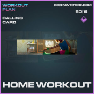 Home Workout calling card in Cold War and Warzone