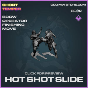 Hot Shot Slide operator finishing move in Cold War and Warzone