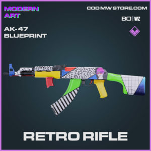 Retro Rifle AK-47 blueprint skin in Cold War and Warzone