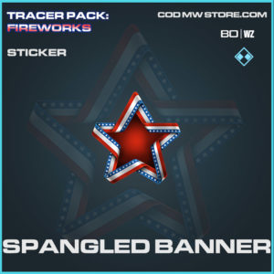 Spangled Banner sticker in Cold War and Warzone