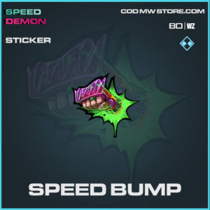 Speed Bump sticker in Cold War and Warzone