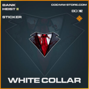 White Collar sticker in Warzone and Cold War