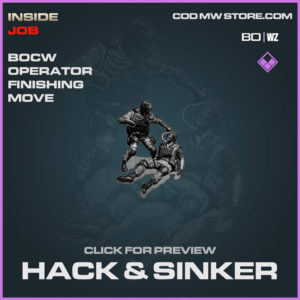Hack & Sinker Operator finishing move in Cold War and Warzone