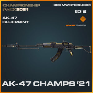 AK-47 champs '21 blueprint skin in Warzone and Cold War