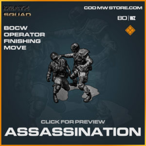 Assassination Finishing Move in Warzone and Cold War