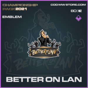 Better on Lan emblem in Warzone and Cold War