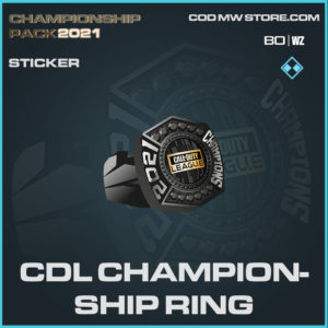 CDL championship ring sticker in Warzone and Cold War