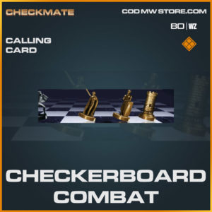 Checkerboard Combat calling card in Warzone and Cold War
