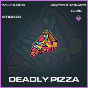 deadly pizza sticker in Warzone and Cold War