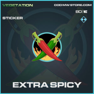 Extra Spicy sticker in Warzone and Cold War