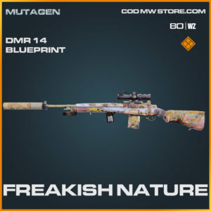 freakish nature dmr 14 blueprint in Warzone and Cold War