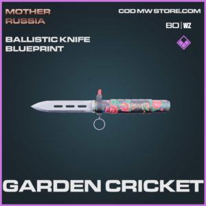 garden cricket ballistic knife blueprint in Warzone and Cold War