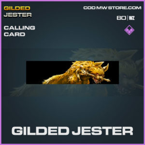 Gilded JEster calling card in Warzone and Cold War
