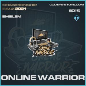 Online Warrior emblem in Warzone and Cold War