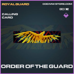 Order of the guard calling card in Warzone and Cold War