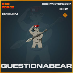 Questionabear emblem in Warzone and Cold War