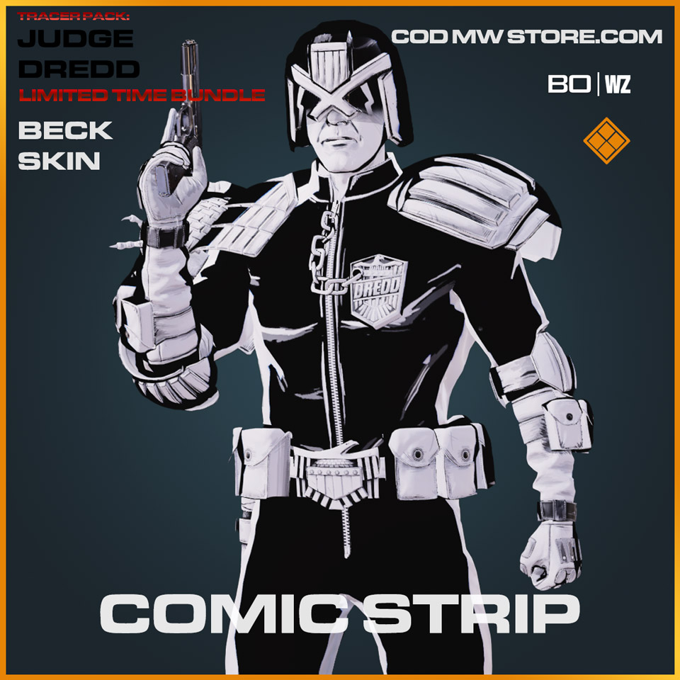 Comic Strip Beck Skin Judge Dredd in Warzone and Cold War
