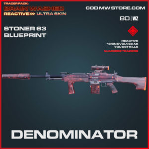 Denominator Stoner 63 blueprint skin in Warzone and Cold War