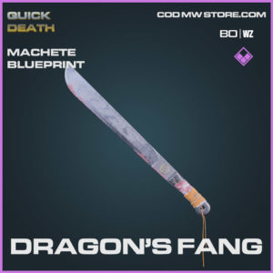 Dragon's Fang Machete blueprint skin in Warzone and Cold War