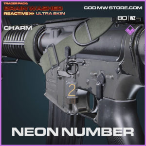 Neon Number charm in Warzone and Cold War