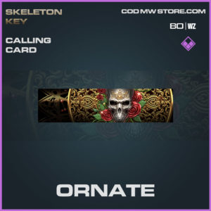 Ornate calling card in Warzone and Cold War