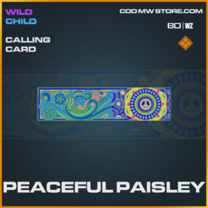 Peaceful Paisley calling card in Warzone and Cold War