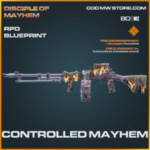 Controlled Mayhem RPD blueprint skin in Warzone and Cold War