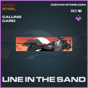 Line In The Sand calling card in Warzone and Cold War