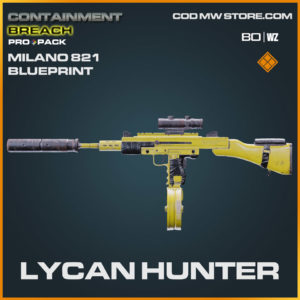 Lycan Hunter Milano 821 blueprint skin in Warzone and Cold War