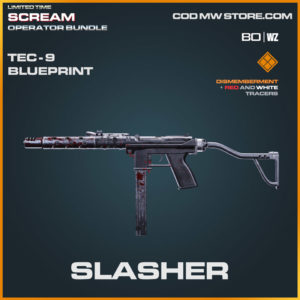 Slasher TEC-9 blueprint skin in Warzone and Cold War