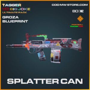 Splatter Can Groza blueprint skin n Warzone and Cold War