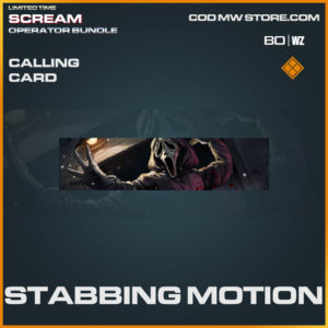 Stabbing Motion calling card in Warzone and Cold War