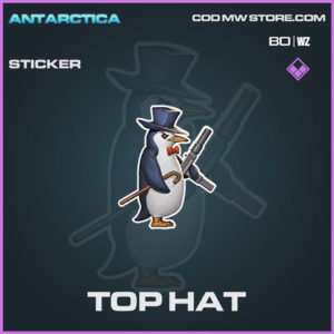 top hat sticker in Warzone and Cold War