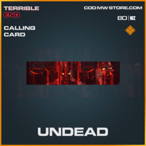 Undead calling card in Warzone and Cold War