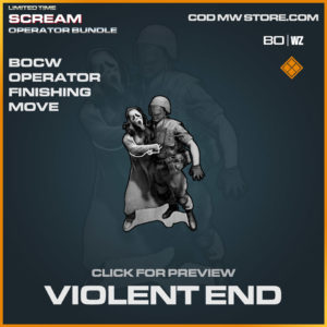 Violent End Operator Finishing Move Ghostface in Warzone and Cold War
