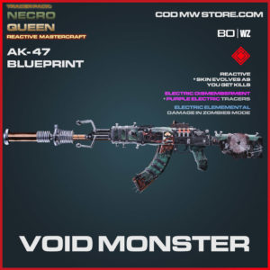 Void Monster AK-47 blueprint skin in Warzone and Cold War