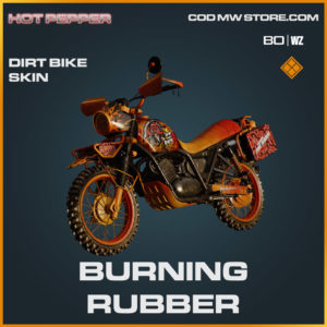 burning rubber dirt bike skin in Warzone and Cold War