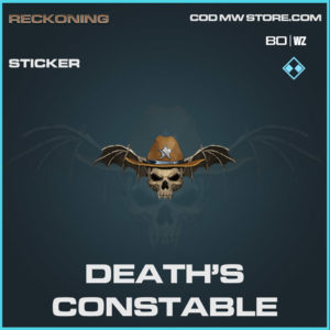 death's constable sticker in Warzone and Cold War