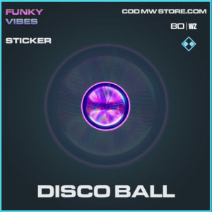disco ball sticker in Warzone and Cold War