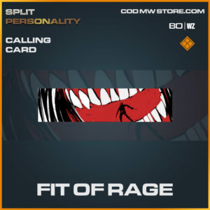 Fit of Rage calling card in Warzone and Cold War