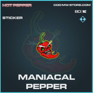 maniacal pepper sticker in Warzone and Cold War