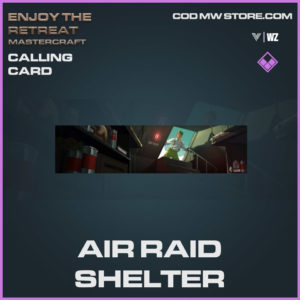 air raid shelter calling card in Vanguard and Warzone