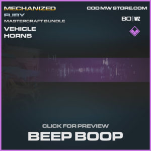 beep boop vehicke horns in Cold War and Warzone
